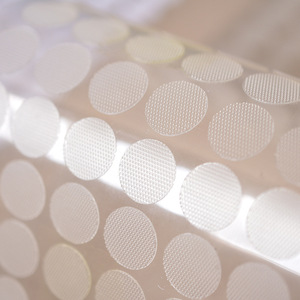 Chất Lượng Cao Bán Buôn Dính Vòng Fastener Tùy Chỉnh Velcroes Tiền Xu Móc Và Vòng Lặp Dot Băng Trắng Chấm Trong Suốt - Product Image 1