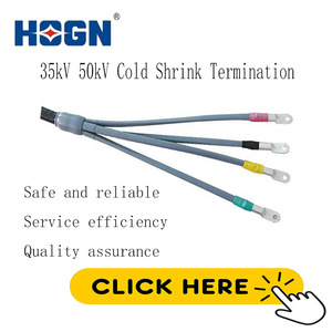 Комплект для холодной термоусадки кабеля HOGN 35 кВ 20 кВ с медным проводником, высококачественный трубчатый соединитель для высоковольтных применений - Product Image 3