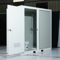 Vente en gros mobile conteneur préfabriqué public personnalisé moderne écologique 1 an de garantie unité de douche de salle de bain toilette portable