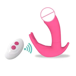 Heißer Verkauf Silikon Penis Dildo Kaninchen Vibrator Klitoris Sexspielzeug Erwachsenen produkte auf Lager