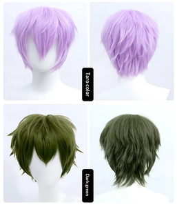 Perruque de cosplay colorée pour homme, style <span class=keywords><strong>anime</strong></span>, en fibre haute température, densité 150 %, taille moyenne, fabriquée à la machine, pour Halloween - Product Image 5