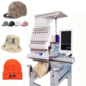 Yonfine – Machine à monogramme avec casquette d'ordinateur, prix bas, Dahao, Machine à broder, tête unique automatisée pour Logo personnalisé