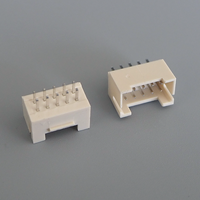 Connecteur de puce à broches droites/courbées PHB 2.0mm à double rangée 2x2/3/4/5/6/7/8 P en bronze phosphoreux pour instruments de précision et circuits imprimés