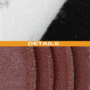 100 pièces 5 "<span class=keywords><strong>disque</strong></span> de ponçage abrasif rond papier de verre humide P40-P1000 pour métal <span class=keywords><strong>bois</strong></span> peinture polissage - Product Image 6