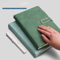 Carnet de notes A5 personnalisable en cuir PU écologique avec reliure thermique, logo personnalisé, bloc-notes promotionnel en cuir