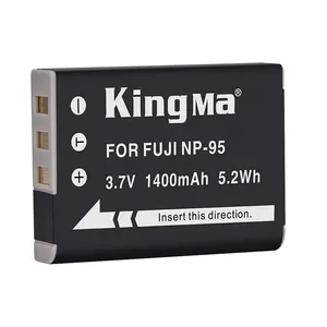 KingMaNP95充電式カメラバッテリーNP-95富士フイルムX70 X100 X30 X-S1用1400mAhデジタルバッテリー