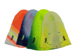 Tomaia in maglia Flyknit monopezzo OEM flessibile antiscivolo con inserti in silicone per <span class=keywords><strong>scarpe</strong></span> da corsa - Product Image 1