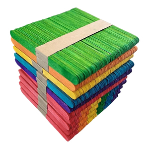 Multi-colored Craft <strong>Sticks</strong> <strong>Colorful</strong> Wooden Craft <strong>Sticks</strong> Ice Cream <strong>Popsicle</strong> <strong>Sticks</strong> For DIY Craft