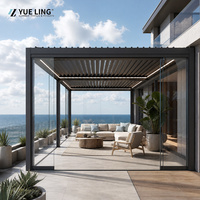 Pergola en aluminium à toit à lamelles sur mesure Progola pour les constructeurs et les entrepreneurs, ombrage imperméable pour terrasse au bord de la piscine