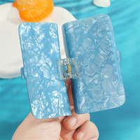 SY Kreative Süße Quadratische Haarspange für Damen mit Kleinem Fisch & Großem Krallen-Design für Dickes Haar - Täglicher Gebrauch Acryl