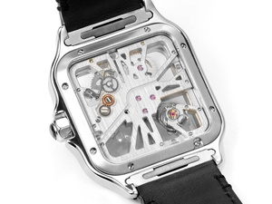 Montre mécanique automatique élégante et tendance avec bracelet en cuir de crocodile noir mat et boîtier en acier inoxydable - Product Image 5