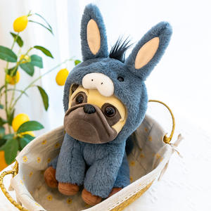 Jouets en peluche mignons de <span class=keywords><strong>Shar</strong></span> <span class=keywords><strong>Pei</strong></span> en forme d'ours en peluche en coton de 25 cm, personnages de chien transformés, cadeaux d'anniversaire, compagnons de confort - Product Image 4