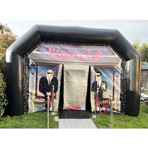Carpa Inflable Portátil Negra Personalizada para <span class=keywords><strong>Discoteca</strong></span>, Bar, Fiestas, con Iluminación LED, para Bodas y Eventos - Product Image 2