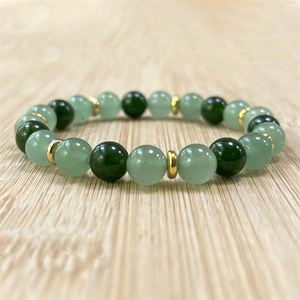 Bracelet en pierre naturelle avec perles de verre colorées pour le nettoyage des chakras, support fiable pour le dropshipping et suivi en temps réel - Product Image 4