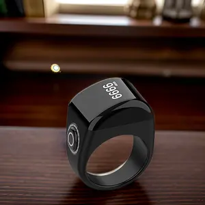 Smart Zikr Tasbeeh Ring QB702 Lite mit Digitalzähler und Alarm für muslimisches Gebet appgesteuert
