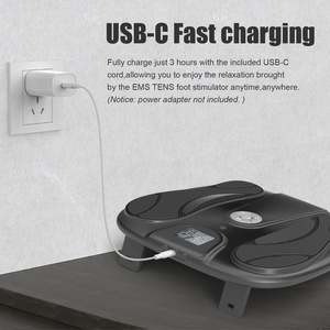 Unità di TENS portatile personalizzata per la fisioterapia sollievo dal dolore EMS stimolatore muscolare del piede decine di elettrodi pad attrezzatura per la terapia - Product Image 6