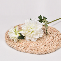 Fleur artificielle en soie Dahlia personnalisée en gros – Étanche, écologique, résistante aux UV, réaliste, faite à la main pour mariage