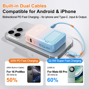 2-in-1 Portable 10000mAh Travel <b>Adapter</b> AC USA/UK/ItalySocket Mobile Device Power Station with Holder LED Display <b>USB</b> PVC - Product Image 4