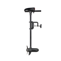 Moteur hors-bord électrique marin neuf de marque HK, robuste et durable, pour bateau pneumatique, modèle noir, avec moteur électrique à balais