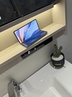 80/90/100/120cm miroir intelligent commode armoire écran tactile pour salle de bain vanité pour chambre à manger mur salle de bain vanité