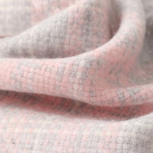 Bufanda de tartán de lana 100% mongol interior, moda de lujo de peso pesado, bufandas de cuadros de lana a cuadros para mujer, chal, venta de liquidación - Product Image 5