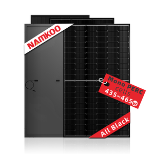 แผงโซลาร์เซลล์สีดำทั้งหมดกำลังไฟ 450 วัตต์ ขายดี 440W 450W 460W แผงโซลาร์เซลล์สีดำทั้งหมดสำหรับหลังคาแบบ EU กำลังไฟ 435W~465W 450 วัตต์ แผงโซลาร์เซลล์สีดำทั้งหมด กำลังไฟ 435W~465W 435W~465 - Product Image 1
