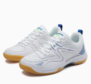 Chaussures de badminton en maille respirante, semelle en caoutchouc antidérapante, baskets de sport légères à lacets pour intérieur et extérieur - Product Image 6