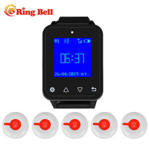 Kablosuz restoran kol saati çağrı cihazı garson çağrı sistemi 1 izle alıcı 10 düğmeler Cafe kliniği diş hekimi Retekess - Product Image 3