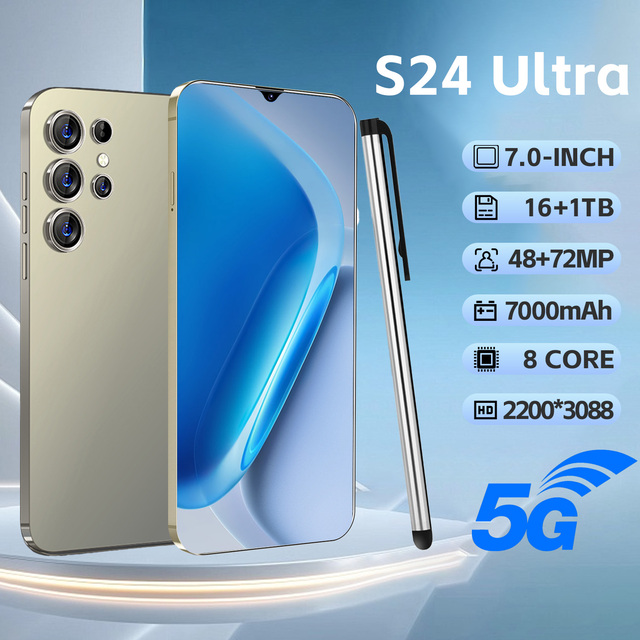 S24 Ultra Original Unlocked Android Smartphone 108MP Beauty Cam Dual SIM