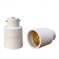 Adaptateur de lampe de haute qualité en plastique, style vis, B22 vers E27, avec certification CE