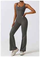 Combinaison de yoga moulante pour femme, combinaison de sport à haute élasticité, justaucorps, ensemble de fitness, body grande taille