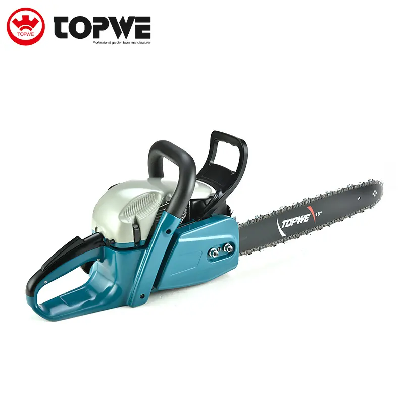 TOPWE Hot Selling Chainsaws Professional 58cc Woodwork Saw Single Cylinder Cut Saw