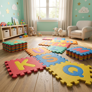 Alfombrilla de juego para bebés, personalizable OEM/ODM, unisex, de EVA suave, para deportes, educativa, para gatear, 42x42cm, 9-10mm de grosor, para pícnic, Vietnam - Product Image 2