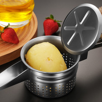Groothandel Roestvrijstalen Keuken Fruit En Groente Gereedschap Puree Pers Stamper Fruit Juicer Knoflook Aardappelpers