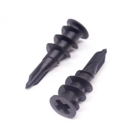 Punta de barrena en espiral atornillada Autoperforante Cabeza ovalada métrica Zinc plateado M2.5 Anclajes de plástico para paneles de yeso Tornillos de nailon Níquel ISO