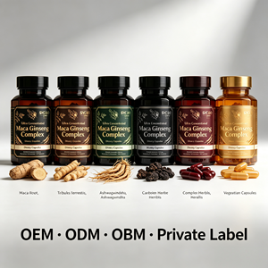 Cápsulas Vegetarianas <span class=keywords><strong>de</strong></span> Maca y Panax Ginseng <span class=keywords><strong>de</strong></span> 10000mg, 60 Cápsulas, Maca Negra, Roja y Amarilla, <span class=keywords><strong>Tribulus</strong></span>, Ashwagandha, Suplemento, Venta al Por Mayor OEM ODM - Product Image 5