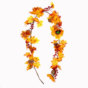 Guirnalda de Calabazas Otoñales Hecha a Mano <span class=keywords><strong>para</strong></span> Decoración de Halloween, Acción de Gracias y el Hogar - Product Image 1