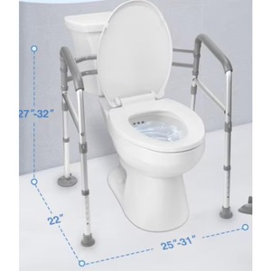 Disable plastic raised toilet seat chair with handle Toilet booster Factory Direct Raised Toilet For Elderly - Product Image 6