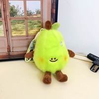 Jouets en peluche mignons en forme de fruits et légumes, pendentifs porte-clés pastèque, ananas, fraise, poupées de poche