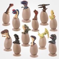 Modelo de Dinosaurio Realista Sólido, Juego de Huevos para Incubar, Juguete de Tiranosaurio Rex, Velociraptor, Espinosaurio, Figura de Fósil, Regalo Educativo, Material de PVC