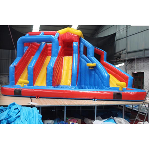 สนาม<span class=keywords><strong>เด็ก</strong></span><span class=keywords><strong>เล่น</strong></span>เป่าลม <span class=keywords><strong>สวน</strong></span><span class=keywords><strong>น้ำ</strong></span> สไลเดอร์<span class=keywords><strong>น้ำ</strong></span>เป่าลมหลายเลนสำหรับเด็ก พร้อมสระ<span class=keywords><strong>น้ำ</strong></span><span class=keywords><strong>เล่น</strong></span><span class=keywords><strong>น้ำ</strong></span>และห่วงบาสเก็ตบอล สำหรับงานปาร์ตี้ - Product Image 2