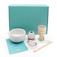EsticK Custom Southwestern Design Pink Bamboo Eco-Friendly Matcha Chasen Set with Cartoon Keycaps for Tea Maker