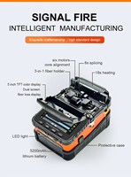 Empalmadora de Fibra Óptica AI-5 PRO, Máquina de Fusión AI-5 PRO, Seis Motores, 8S, Multi-idioma, Empalmadora Automática de Fibra Óptica