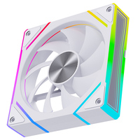 Ventilador de PC AntarcChill de 120 mm RGB con Aspas Transparentes, PWM, Alto Flujo de Aire, Enfriador de Aire para Caja de Escritorio con Colores LED Vibrantes