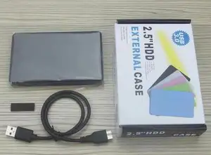 ระบบจัดเก็บข้อมูลภายนอกสำหรับกล่อง SATA HDD ขนาด USB3.0นิ้วความเร็วสูง2.0 2.5ฮาร์ดดิสก์ไดรฟ์พลาสติก HDD Enclosure 2.5 "Box 1TB