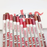 Ensemble de crayons à lèvres imperméables longue durée en 12 couleurs, tons nus mats et veloutés, haute pigmentation, crayon à lèvres en bois naturel, maquillage minéral