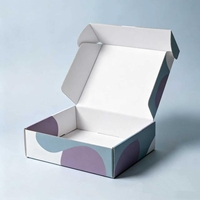Cajas de Envío Minimalistas de Dos Tonos con Forma Abstracta para Cuidado de la Piel, Velas, Joyería, Regalos y Embalaje de Productos Aeronáuticos