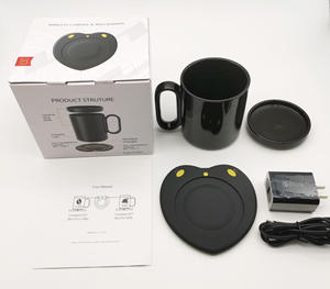 Nouveau <span class=keywords><strong>chargeur</strong></span> <span class=keywords><strong>de</strong></span> <span class=keywords><strong>téléphone</strong></span> sans fil 15W multifonction en forme <span class=keywords><strong>de</strong></span> cœur <span class=keywords><strong>chauffe</strong></span>-tasse et <span class=keywords><strong>chauffe</strong></span>-tasse à café - Product Image 2