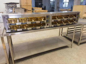 Gabinete Calentador de 2 Niveles para Hamburguesas con Rampa para 2/4/6/8 Bandejas, Equipo Comercial de Gran Capacidad para Restaurantes de Comida Rápida Tipo KFC - Product Image 6