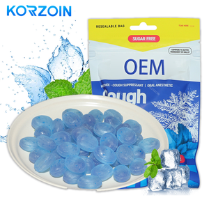 OEM PRIVÉ LABEL FABRIKANTEN KRUIDENHOORNLICHTJES SUIKERLOZE HALSLOZENINGEN KAUWSTUKKEN MET VITAMINE SUIKER VERFRISSENDE MINT KOELE SMAAK - Product Image 1